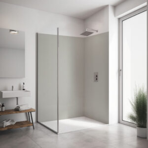 Eckset Duschrückwand "Lichtgrau" RAL_7035