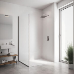 Duschrückwand Aluverbund RAL_9003 weiß