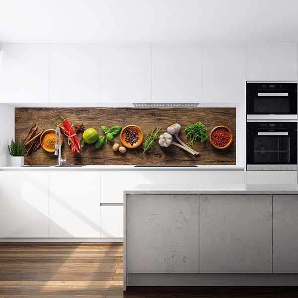 Küchenrückwand Kräuter & Gewürze KM_37_21