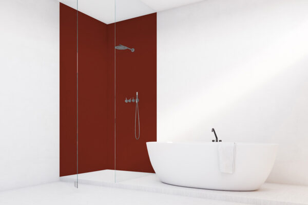 PlateART Duschrückwand Küchenrückwand Wandverkleidung RAL 3013 Tomatenrot