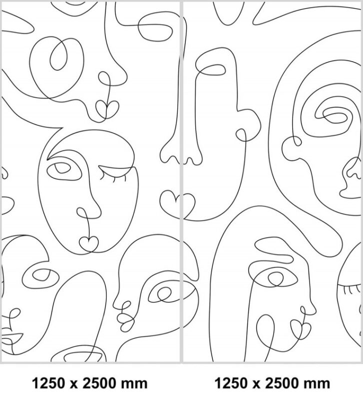 Eck-Duschset — Line Art