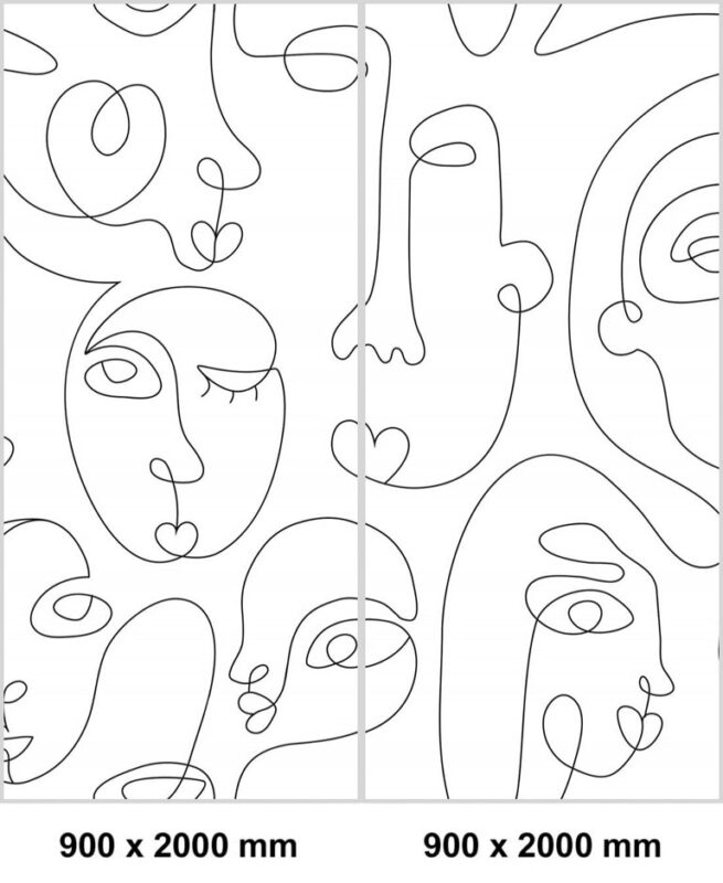 Eck-Duschset — Line Art