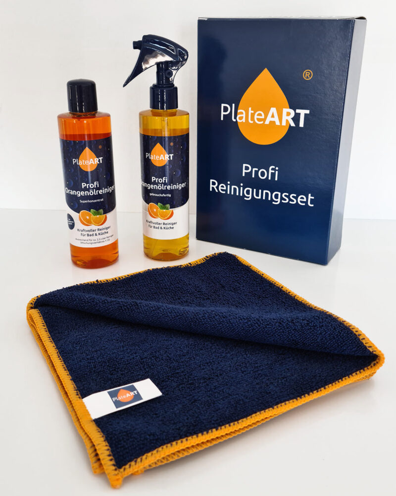 PlateART Limpiador de aceite de naranja, set profesional