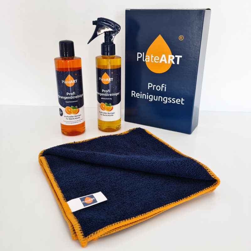 PlateART Limpiador de aceite de naranja, set profesional